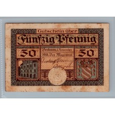 ALEMANIA 1918 BILLETE DE 50 PFENNIG